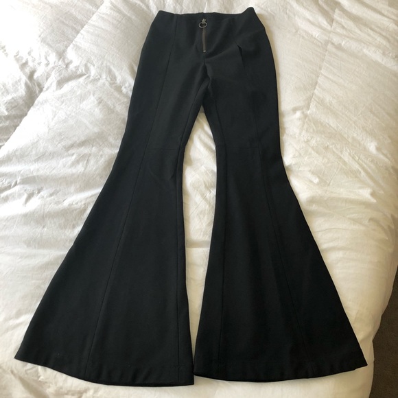 free people black bell bottoms